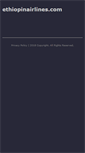 Mobile Screenshot of ethiopinairlines.com